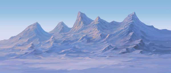 نقاشی پس زمینه کوه
