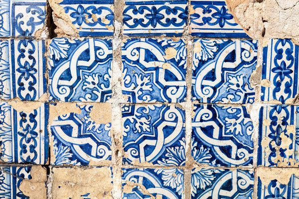 کاشی های تزئینی تزئینی سنتی پرتغالی azulejos