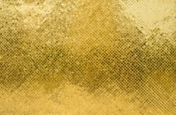 پس زمینه زرق و برق بافت طلا الگوی شیب طلایی خالی واقع براق فلزی سبک دکوراسیون فلزی انتزاعی