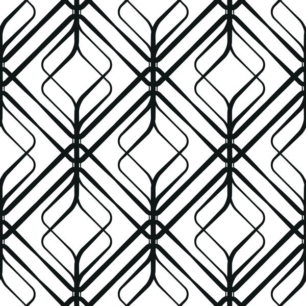 الگوی بدون درز هندسی الگوی سبک سیاه و سفید