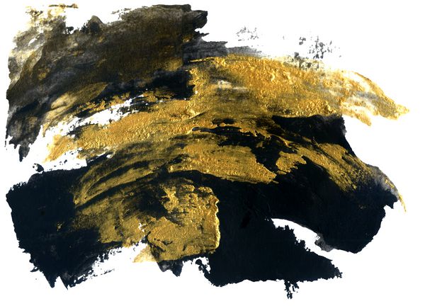 بافت گرانج بافت طلایی و سیاه پس زمینه گرانج براش استروک نقاشی را با زرق و برق تکان داد کاغذ با بافت گرانج تصویر نقاشی شده با دست