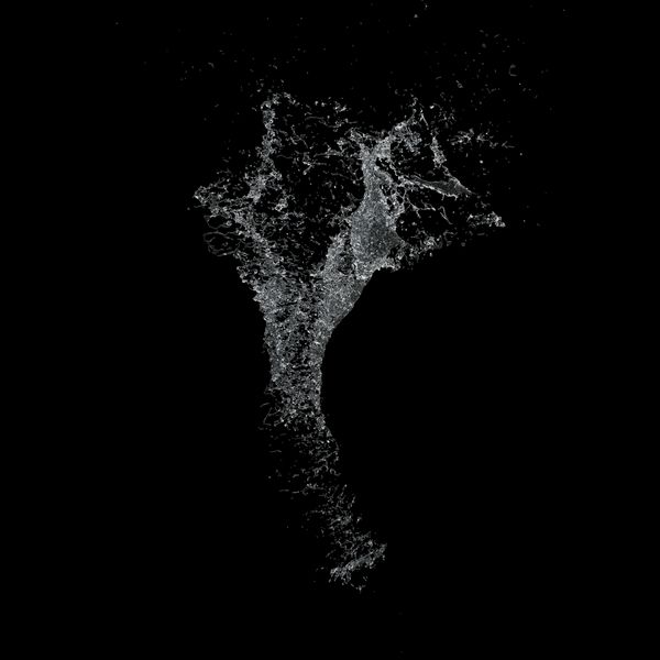 چشمه آب 3D پخش پس زمینه تاریک