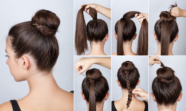 عکس آموزش نازک پیچ خورده مدل موهای زیبا و ساده با موهای بلند