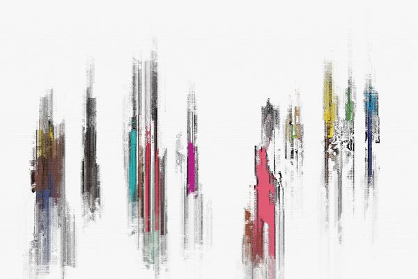 نقاشی دیجیتال انتزاعی رنگارنگ برای پس زمینه