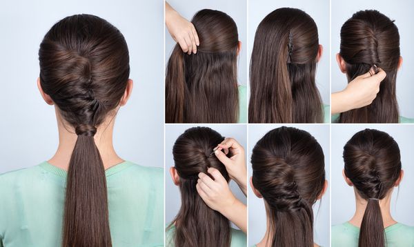 ponytail مدل موهای ساده با آموزش موهای پیچیده گام به گام
