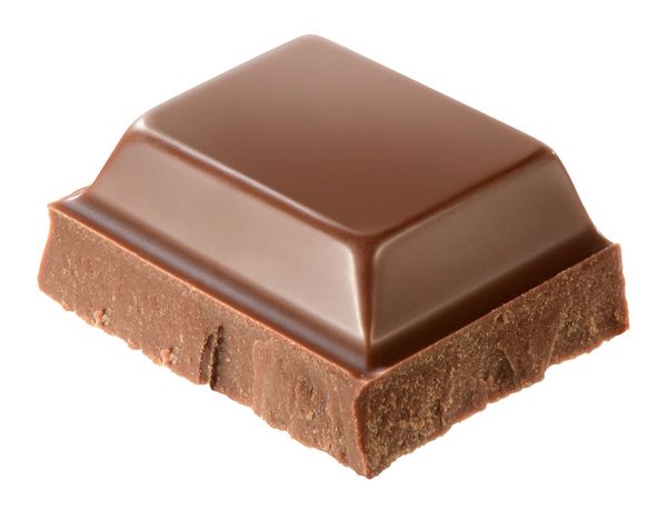 تک قطعه شکلات جدا شده
