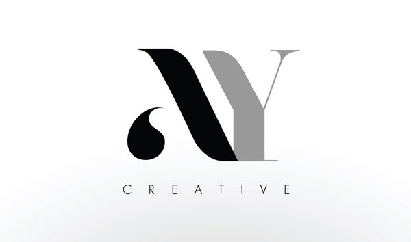 AY Letter Design Logo خلاق مدرن AY Letters Icon Illustration
