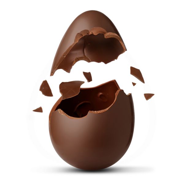تخم مرغ شکلاتی منفجر شد
