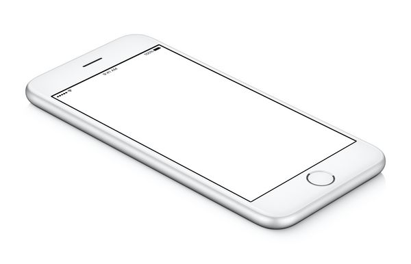 مدل CCW هوشمند تلفن همراه CCW که روی صفحه قرار دارد با صفحه خالی جدا شده بر روی زمینه سفید می چرخد می توانید از این مدل تلفن هوشمند برای پروژه وب یا ارائه طراحی خود استفاده کنید