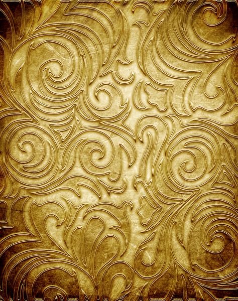 الگوی فلزی طلا روی بک گراند کاغذ مجموعه پرنعمت