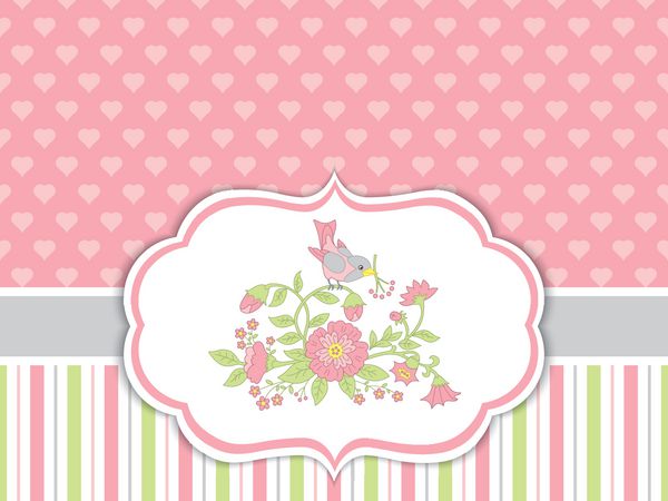 قالب کارت وکتور با پرنده و گل الگوی کارت برای روز مادر روز ولنتاین و x27؛ روز مراسم عروس جشن تولد و مهمانی هایی با فضای متن برای متن شما وکتور پرنده و گل