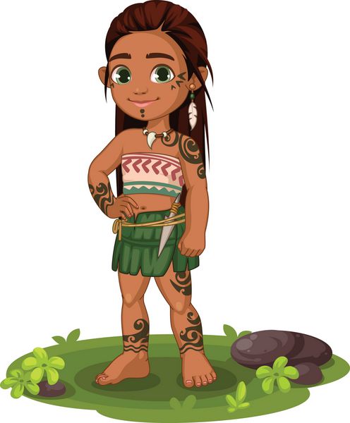 تصویر زیبا دختر قبیله ای