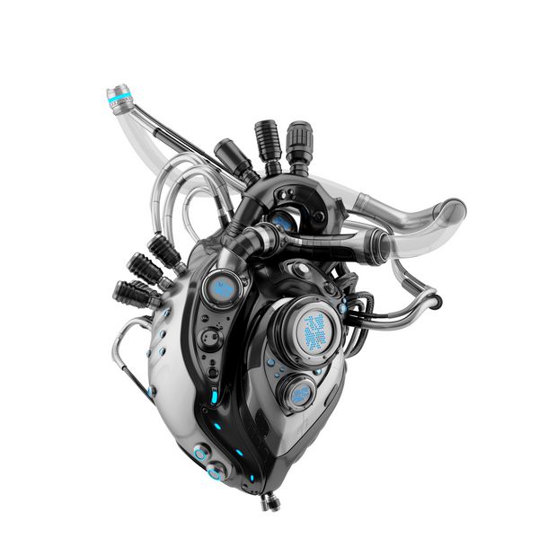 قلب رباتیک هوشمند رندر سه بعدی