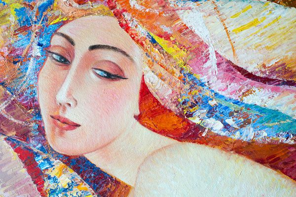 بوم روغن نقاشی نقاشی شده توسط هنرمند این نقاشی را دلخوشی می نامند پرتره یک زن یک زن ارمنی