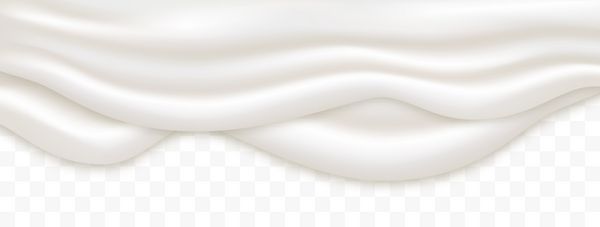 بافت سفید خامه ای مایع دوبرابر در زمینه گسترده تصویر برداری جریان دارد لایه های بافت واقع بینانه ماست جدا شده در پس زمینه شفاف ریختن کرم مایع زمینه ماست