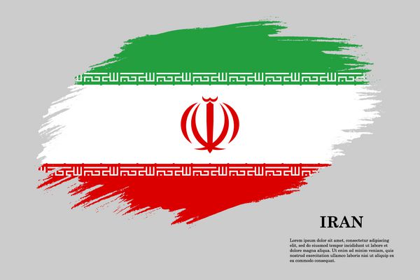 پرچم یکنواخت گرانج ایران پس زمینه سکته مغزی