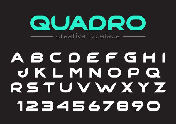 قلم خط بردار طراحی مدرن برای عنوان هدر نامه لوگو مونوگرام Typeface فناوری لوکس کسب و کار شرکت نامه ها سبک هنر شماره های خط
