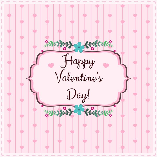 کارت تبریک روز روز ولنتاین و x27؛ s مبارک بردار قلب تصویر برداری