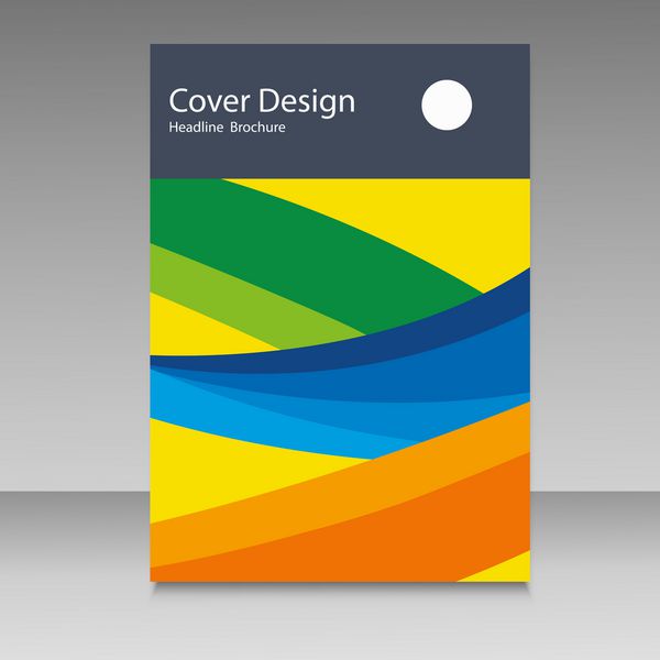 بروشور در رنگ پرچم برزیل مفهوم رنگ وکتور طراحی برای جلد کتاب پس زمینه وب سایت