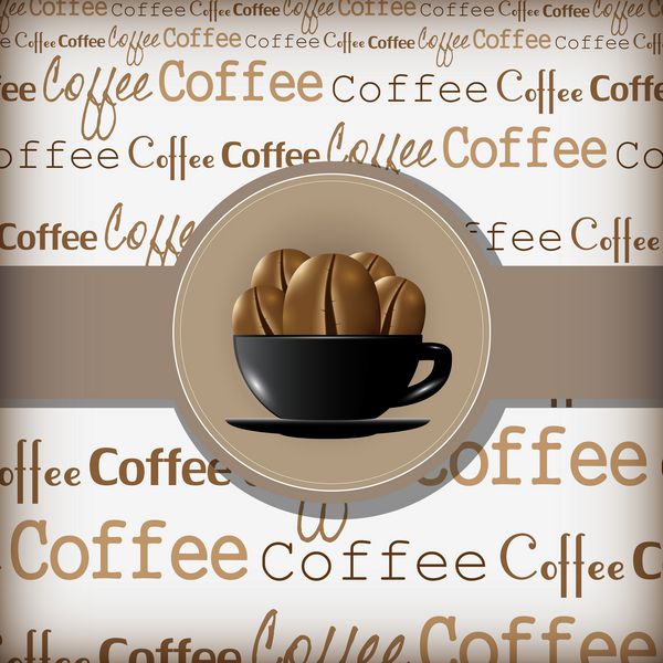 تصویر طراحی قهوه