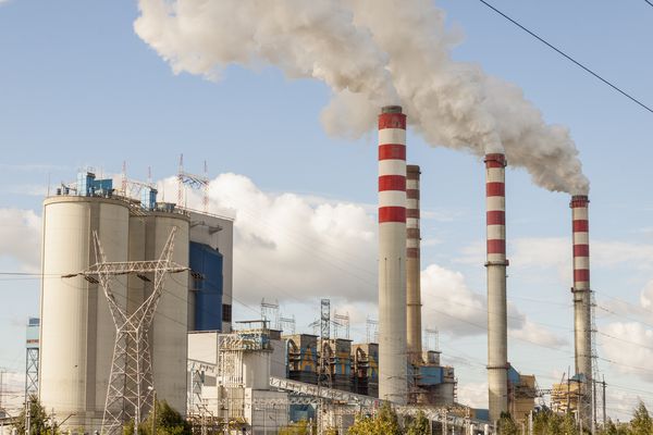 نیروگاه ذغال سنگ در پاتنو Konin لهستان اروپا