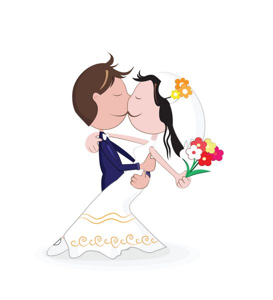 ازدواجپسند عروس کارتون و عروس بوسه کودک