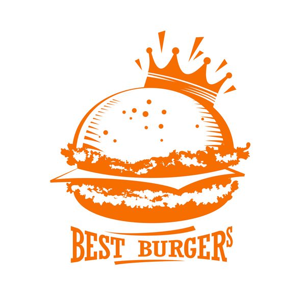 بهترین آرم گرافیکی همبرگر