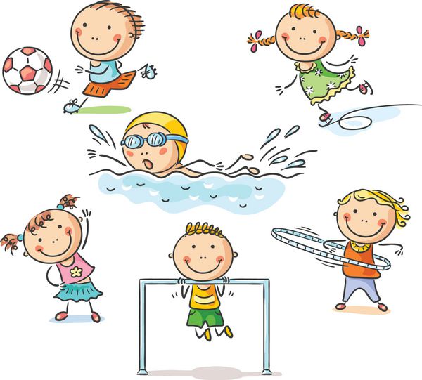 بچه ها و فعالیت های ورزشی آنها