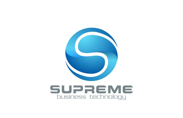 نامه S Logo Sphere خلاصه حلقه فناوری کسب و کار Infinity