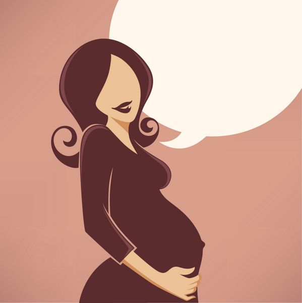 زن حامله و حباب گفتار