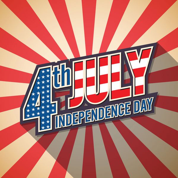 4 ژوئیه روز استقلال آمریکا طراحی یکپارچهسازی با سیستمعامل