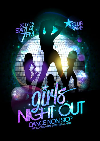 پوستر مهمانی دختران شب با دختران