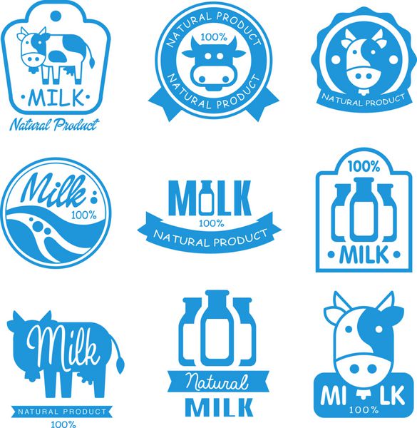 نمادهای شیر و آبی آبی و سفید
