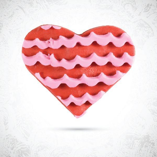 کوکی های قرمز ولنتاین به شکل قلب را با توت فرنگی صورتی بازی کنید