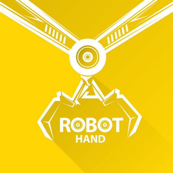 نماد بازوی روباتیک دست ربات