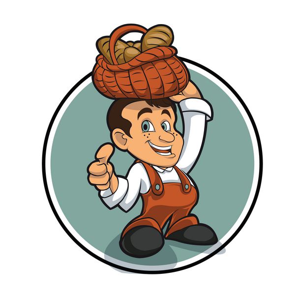 شخصیت کارتونی نانوای کوچک مبارک