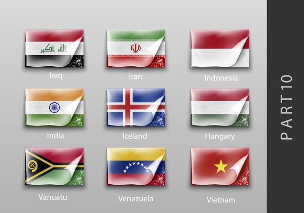 پرچمهای همه کشورها نوار نقاب کشیده شده