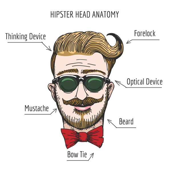 آناتومی سر Hipster