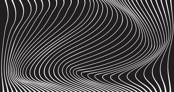طراحی نوری نوار موج سیاه و سفید