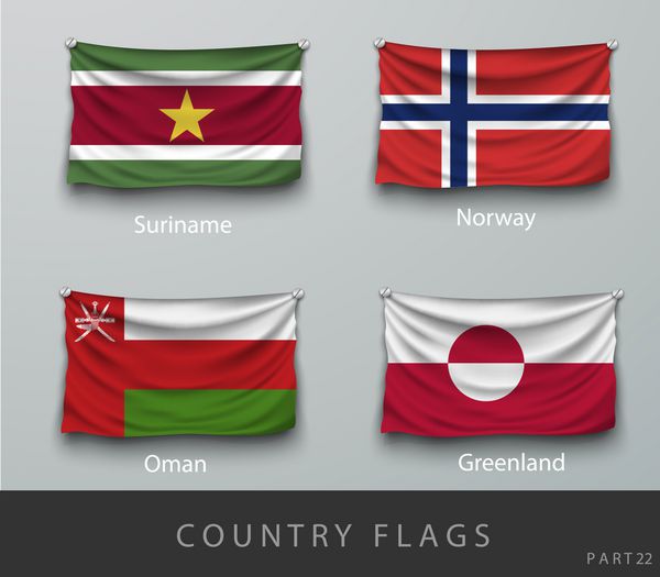 پرچم کشور amp x27؛ s را با سایه و پیچ پیچیده کرد