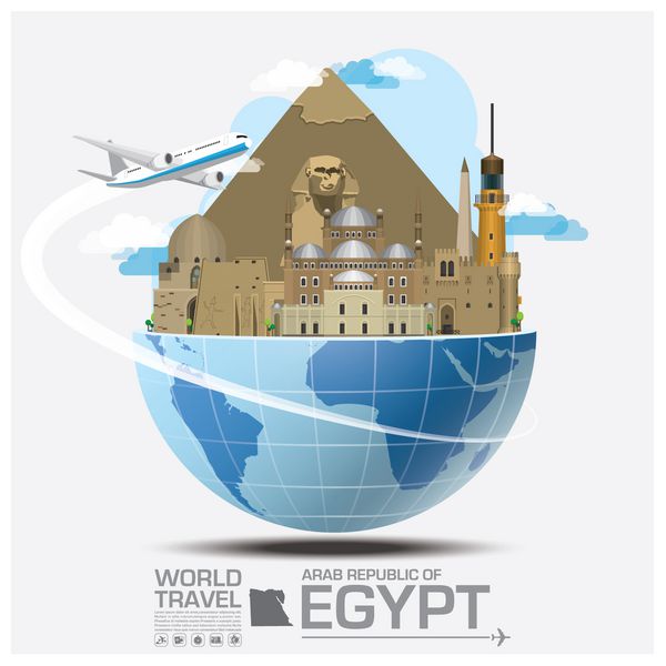 سفر عرفانی مصر و سفر جهانی اینفوگرافیک