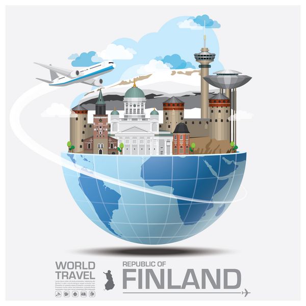 سفر فنلاند و سفر جهانی اینفوگرافیک