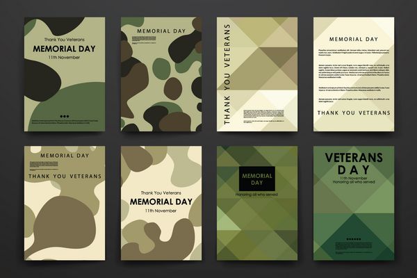 مجموعه بروشور قالب های طراحی پوستر به سبک روز جانبازان