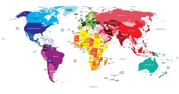 نقشه سیاسی جهان