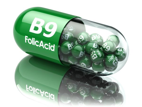 قرص هایی با عنصر اسید فولیک B9 مکمل های غذایی ویتامین سی
