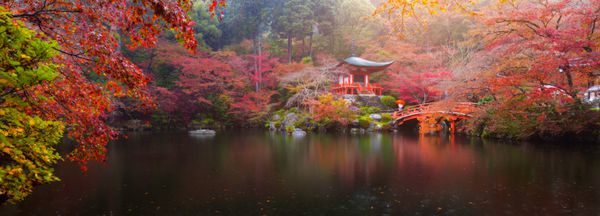معبد Daigo-ji در پاییز