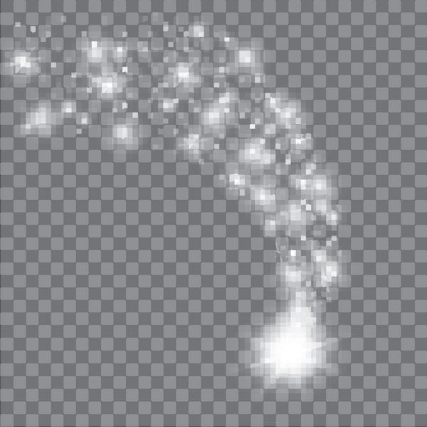 یک دنباله دار روشن با شهاب جلوه نور تصویر برداری