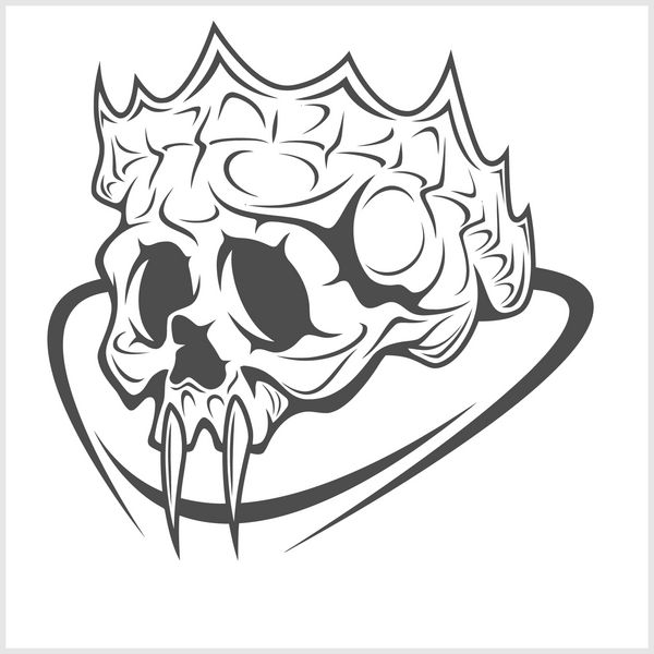 Vampire Skull King تاج عنصر طراحی
