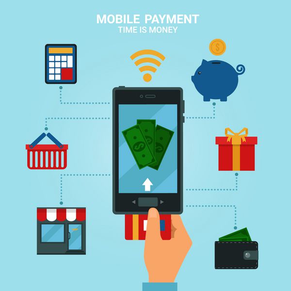 مفهوم پرداخت های موبایل یا بانکداری موبایل پول الکترونیکی