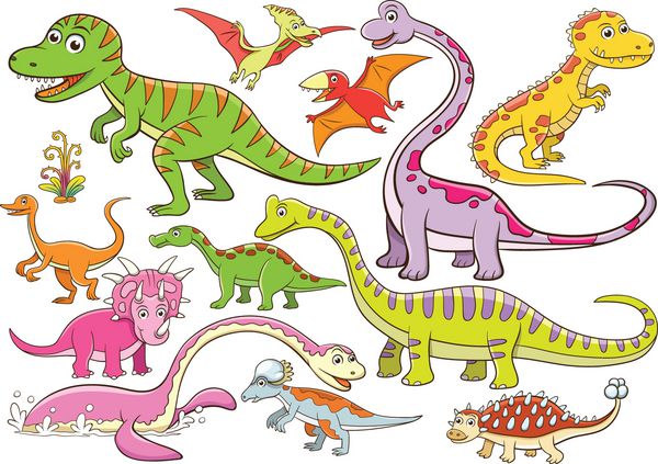 تصویر از شخصیت کارتونی دایناسورها زیبا